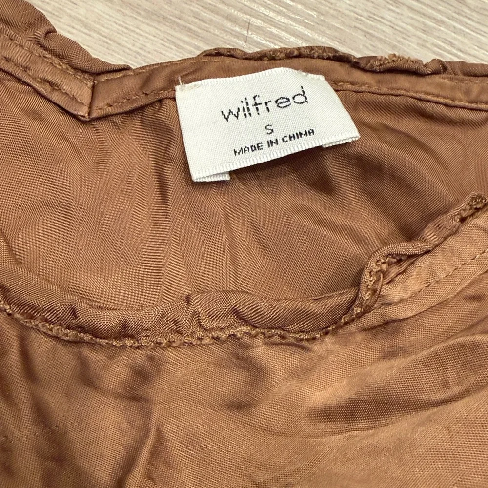 Aritzia Silk Brown Tank Top - Picture 2 of 3